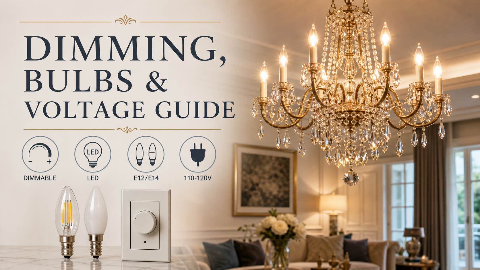Are Chandeliers Dimmable? Bulbs, Switches, and Voltage Explained