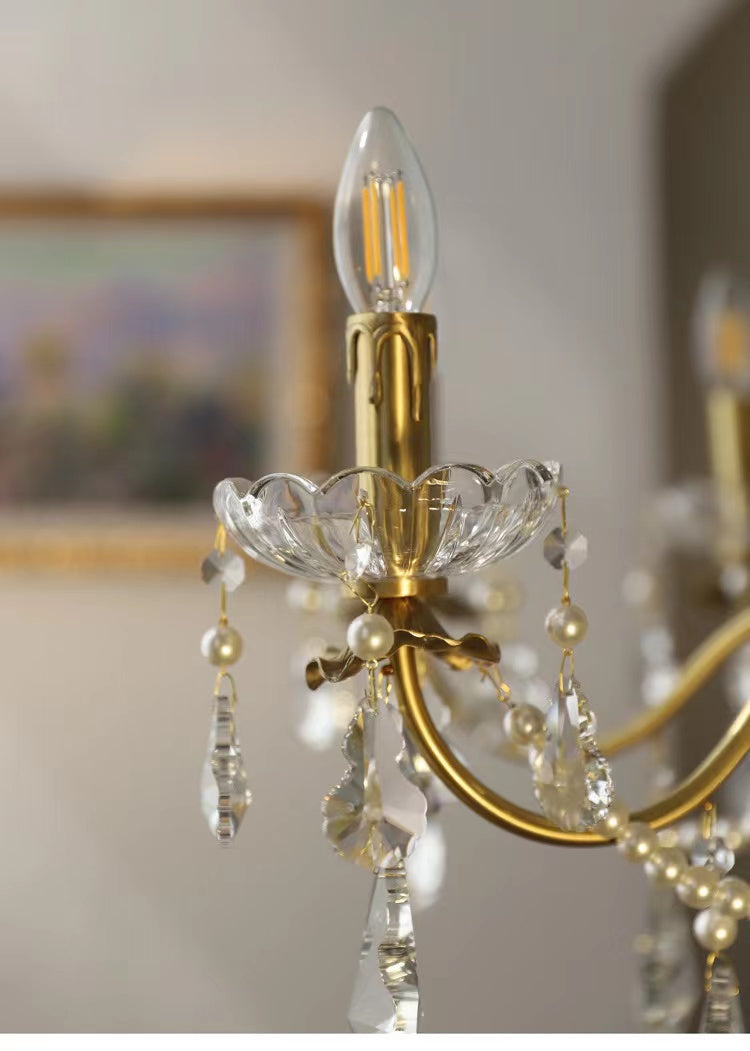 Traditional French Modern Candle Chandelier For Living Room Bedroom-MEET LIGHTING
