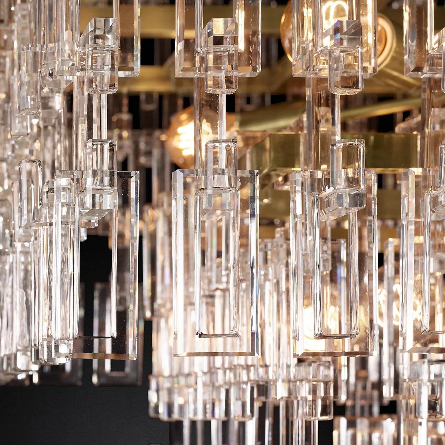 Mariogold Multi-Tier Crystal Chain Round Chandelier 36" 48" 60"