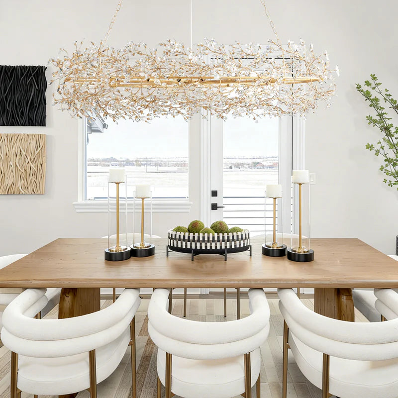 Fiore Crystal Oval Chandelier