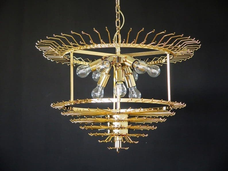 Murano Chandelier – Quadriedri – 265 prisms – Transparent