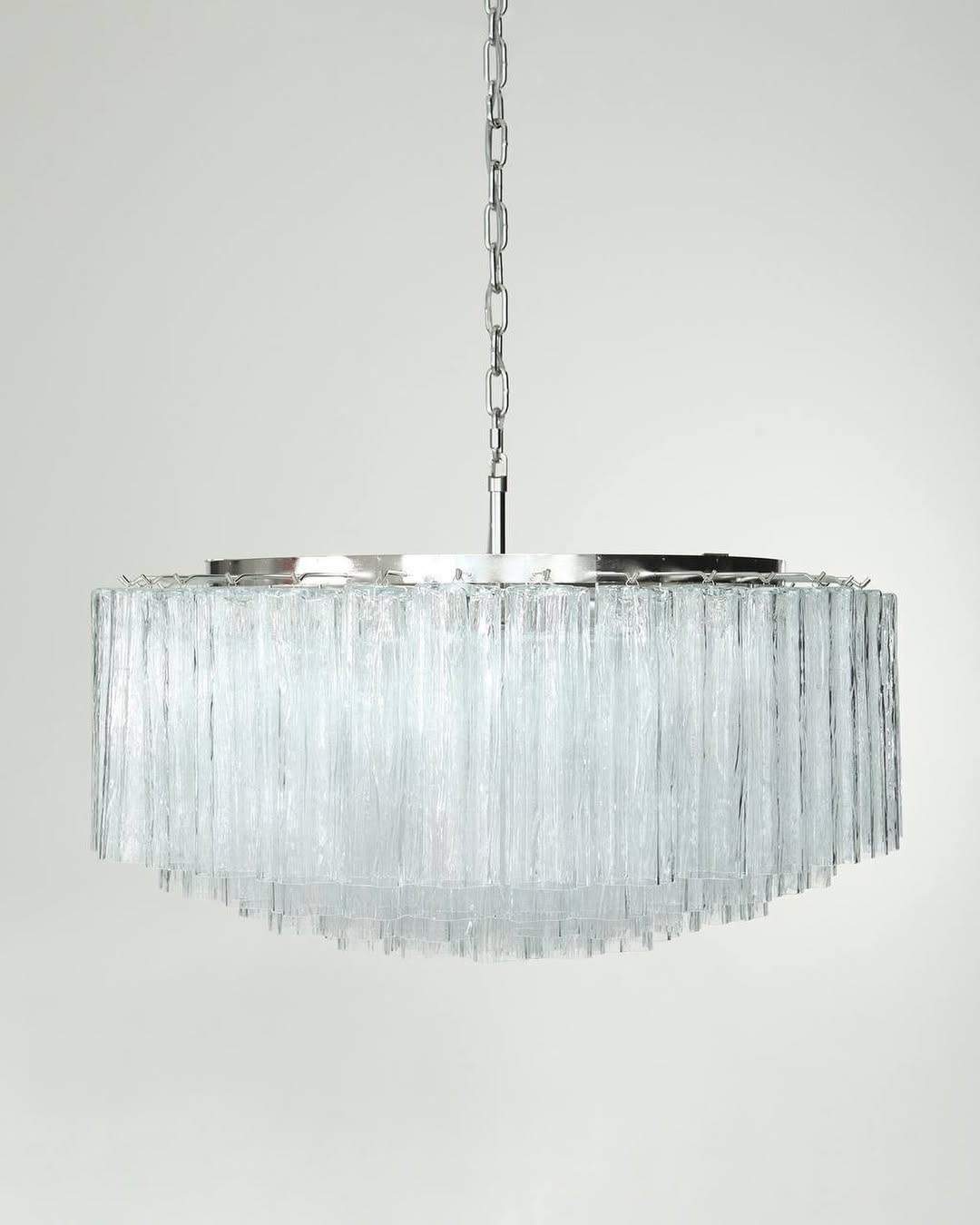 Murano Chandelier – 101 Tuber – Textured – Transparent by Meetlighting