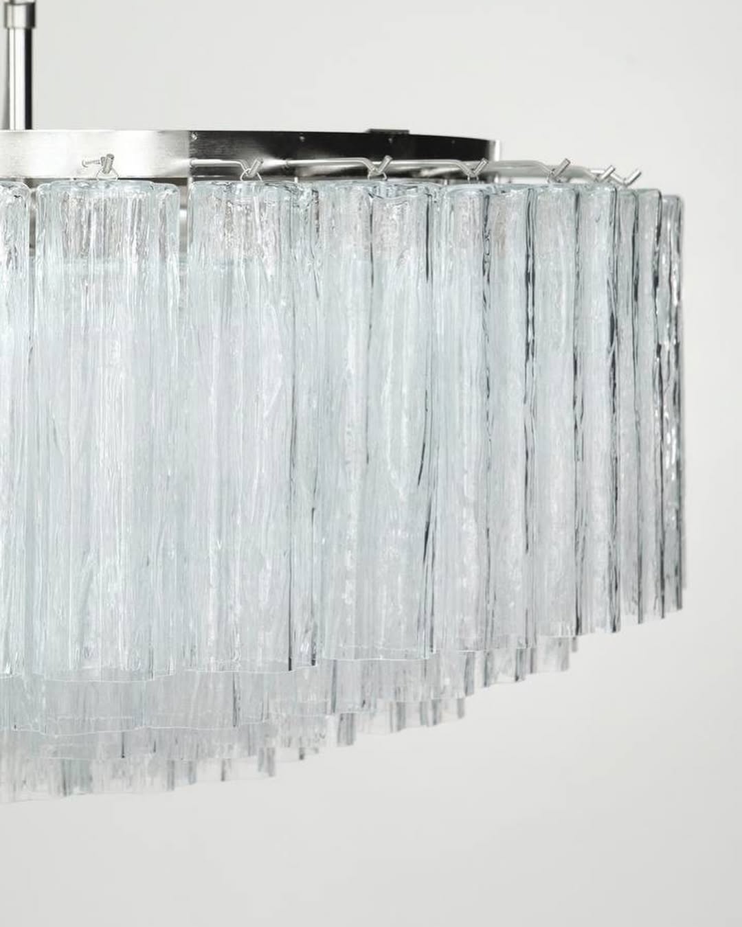 Murano Chandelier – 101 Tuber – Textured – Transparent by Meetlighting