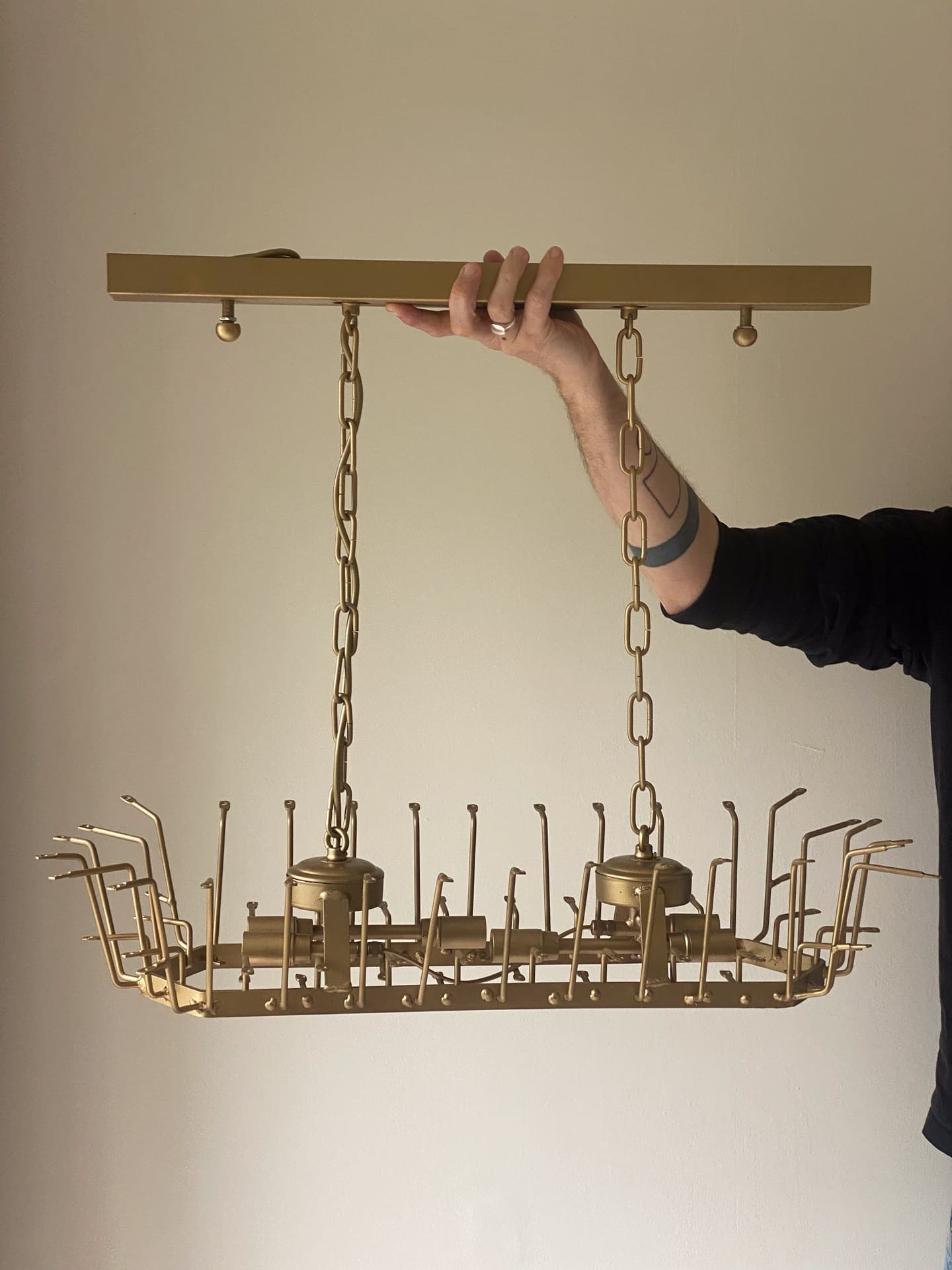 Murano Chandelier 29.5"W – Poliedri – 84 glasses – Smoked by Meetlighting