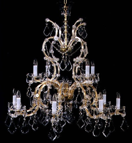 Decorative chandelier with multiple candle-like lights