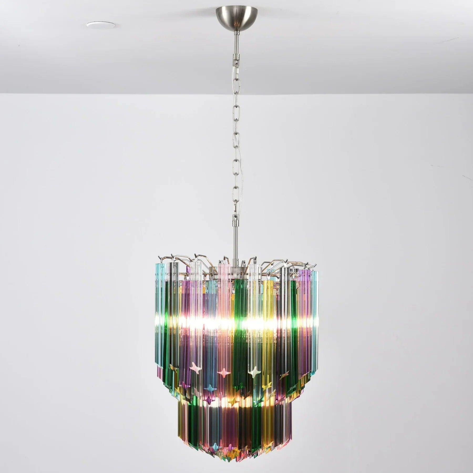 Prismatic Murano Colorful Chandelier