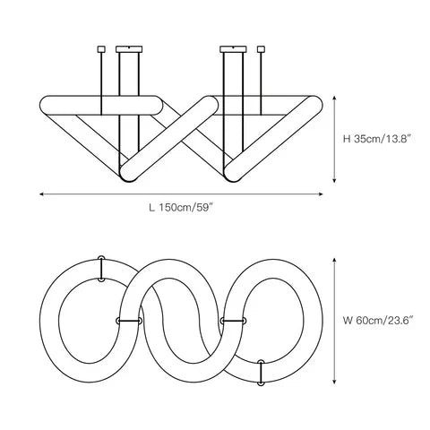 Infinity 12 & 16 Alabaster Pendant Light by Meetlighting