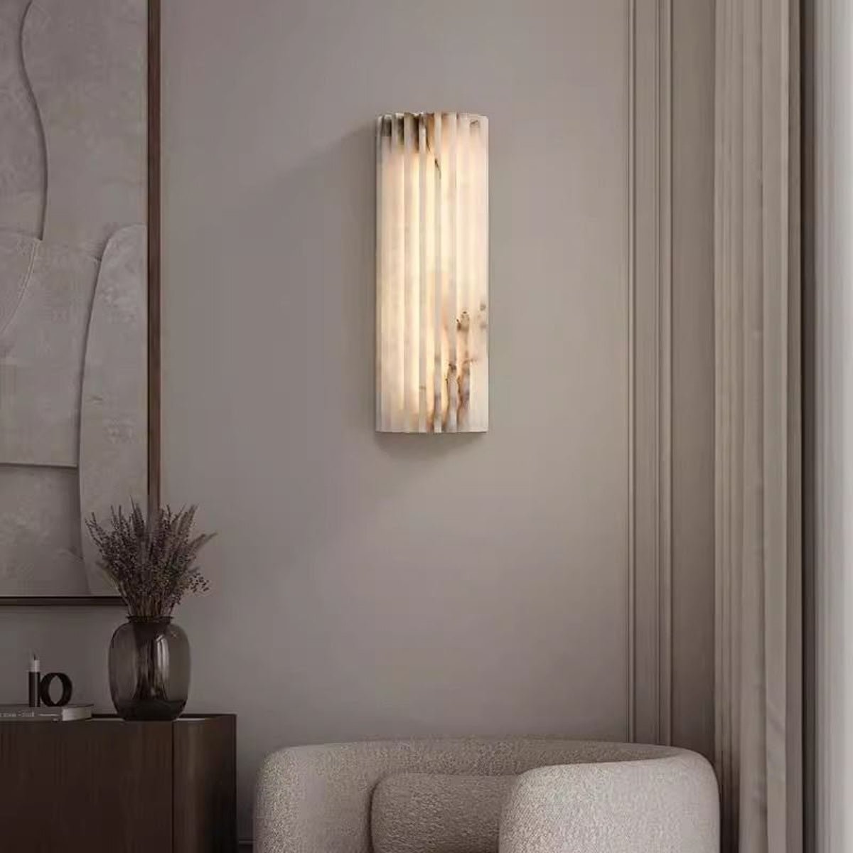 Alvia Alabaster Wall Light by Meetlighting
