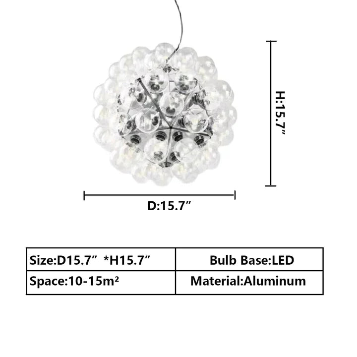 Italian Designer Creative Glass Ball Chandelier Scandinavian Dandelion Hallway/Entryway/Staircase Light Fixture-MEET LIGHTING