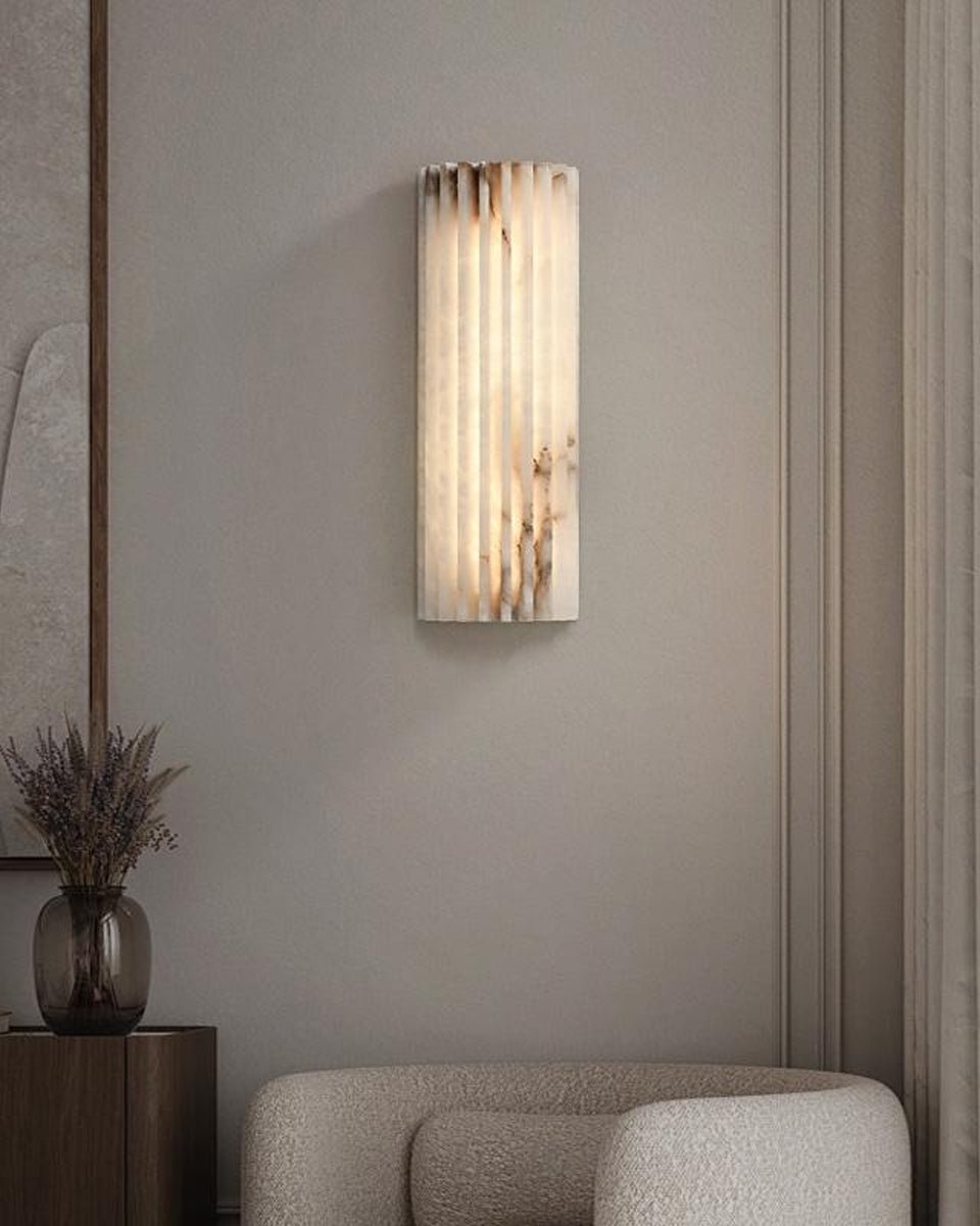 Alvia Alabaster Wall Light by Meetlighting