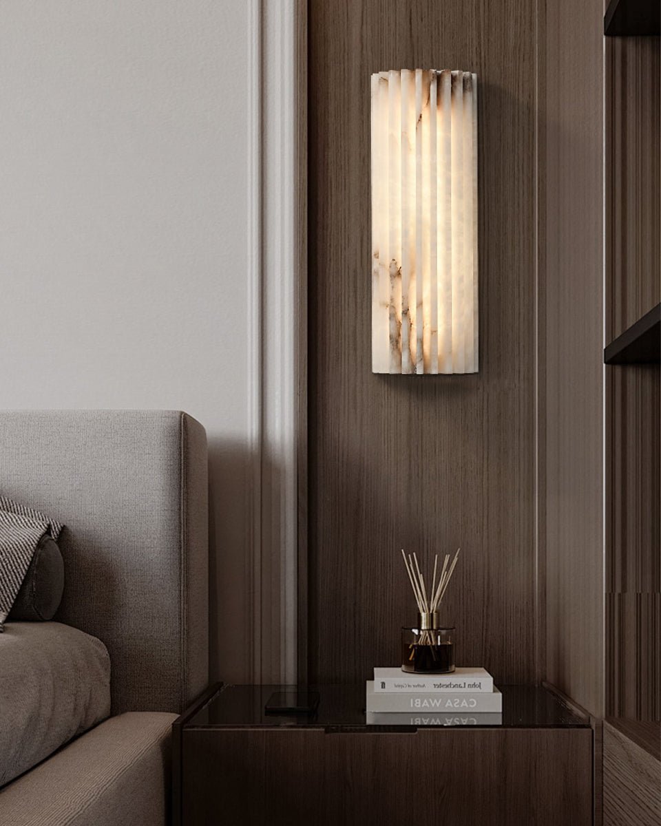 Alvia Alabaster Wall Light by Meetlighting