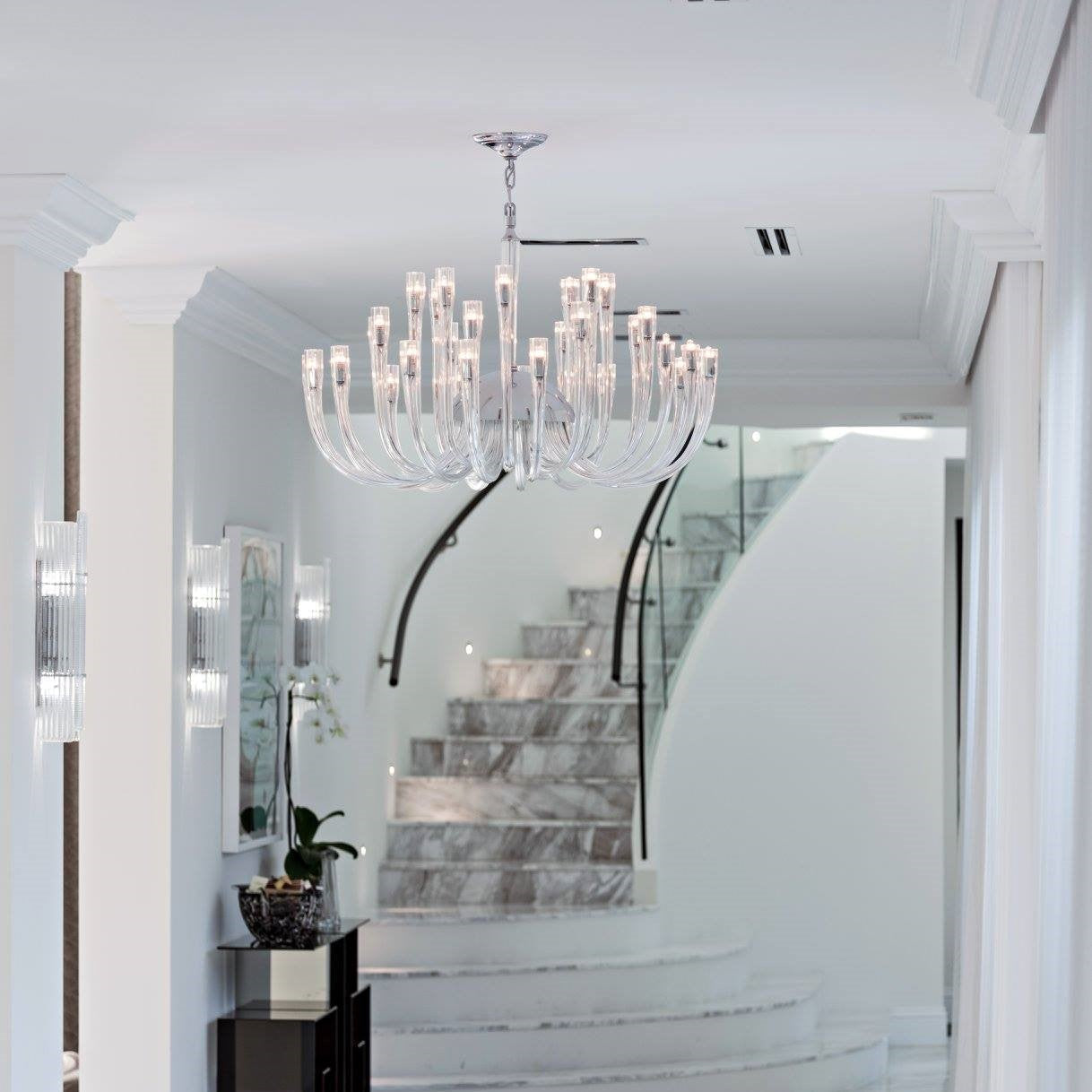 Fashion 12/ 16/ 32 Lights Glass Chandelier Classic Candle Style Ceiling Light Fixture For Living/ Dining Room Decoration-MEET LIGHTING