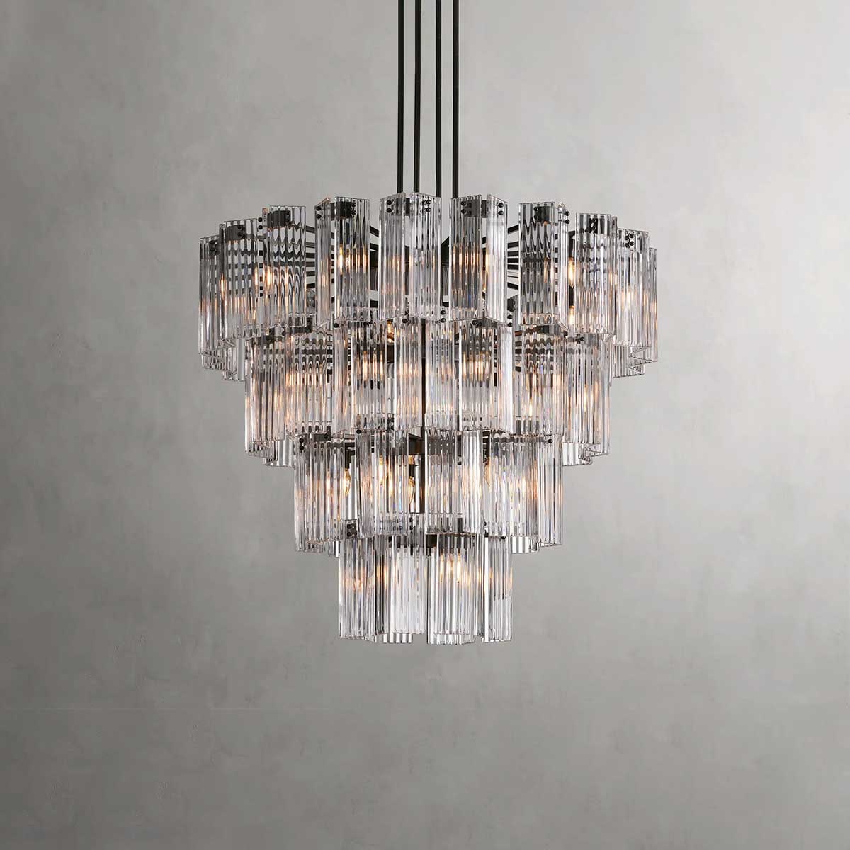 Delsie Round Chandelier-MEET LIGHTING
