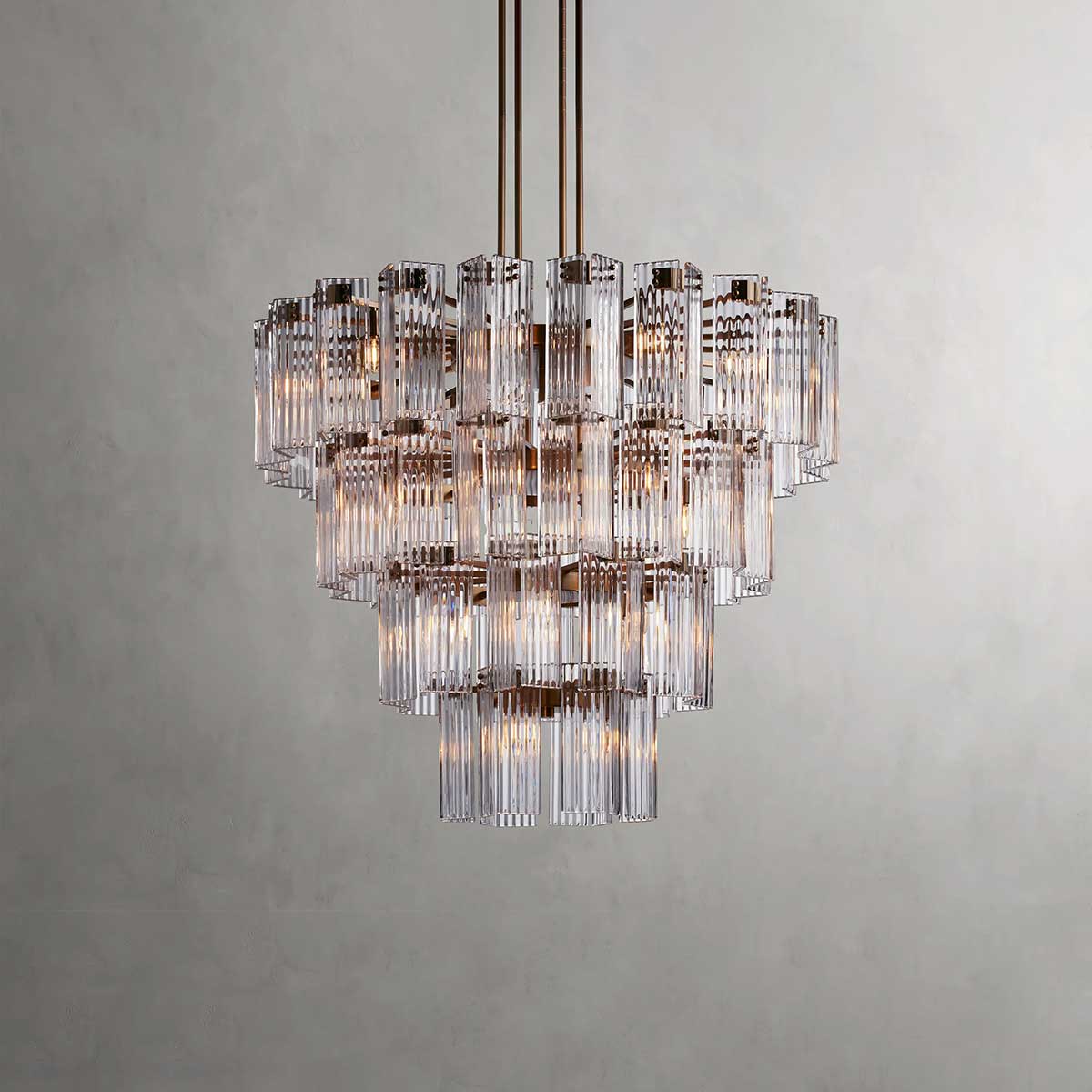 Delsie Round Chandelier-MEET LIGHTING