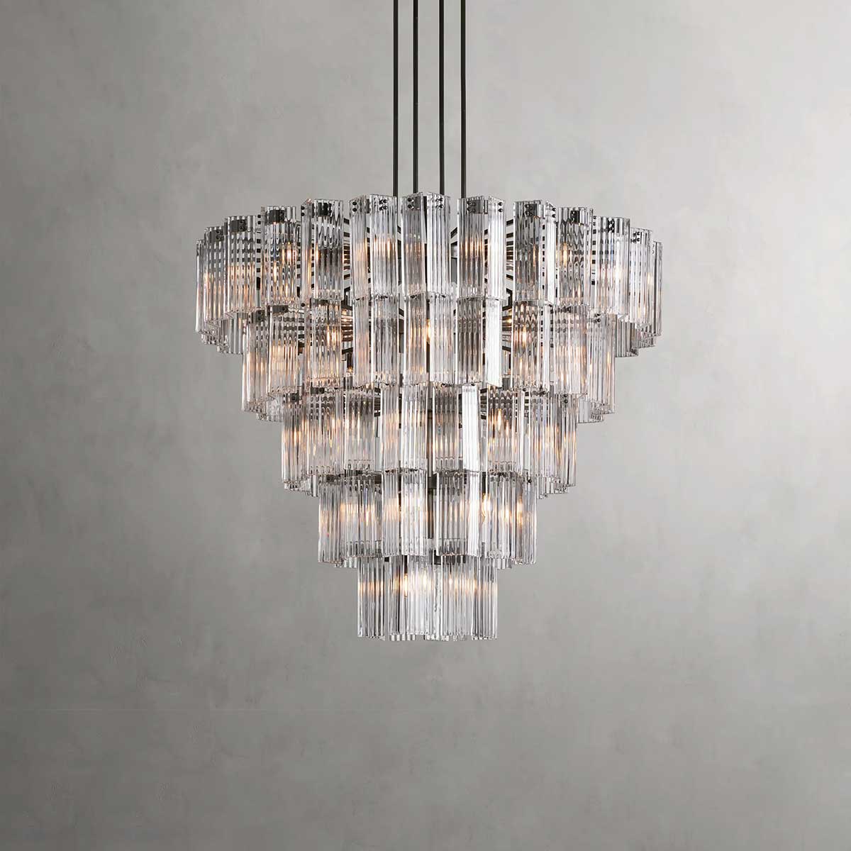 Delsie Round Chandelier-MEET LIGHTING