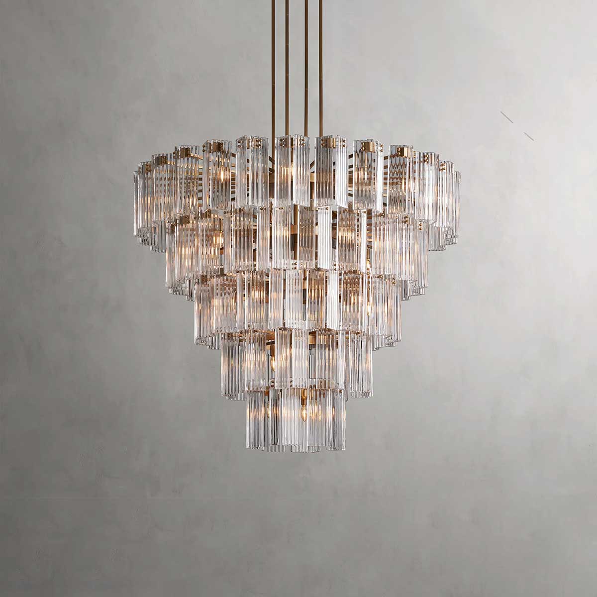 Delsie Round Chandelier-MEET LIGHTING