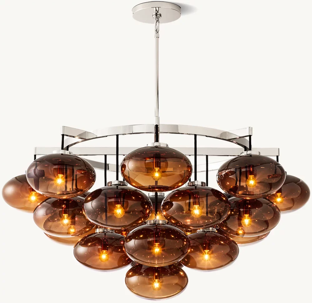 Cabrette Round Chandelier 48"-MEET LIGHTING