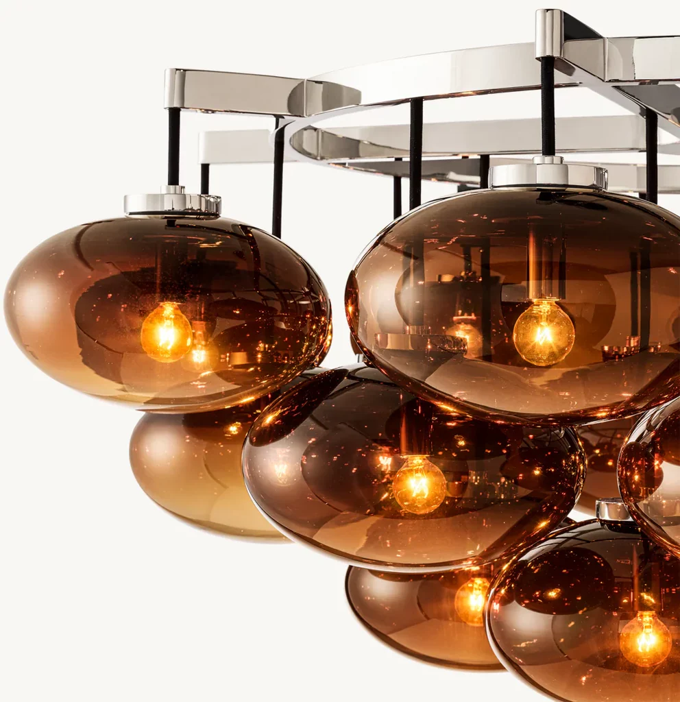 Cabrette Round Chandelier 48"-MEET LIGHTING