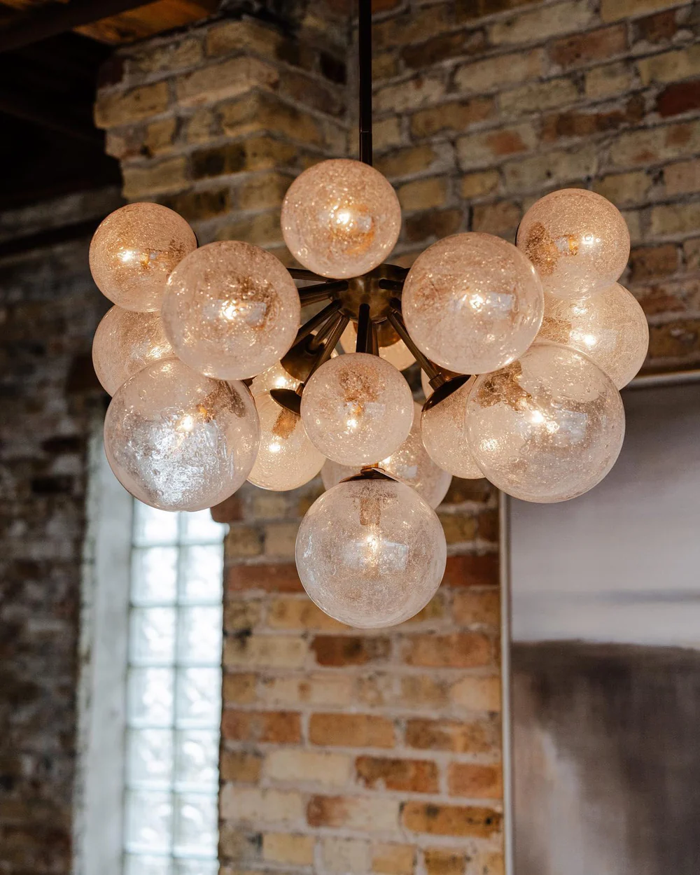 Mandoza Round Glass Globe Chandelier-MEET LIGHTING
