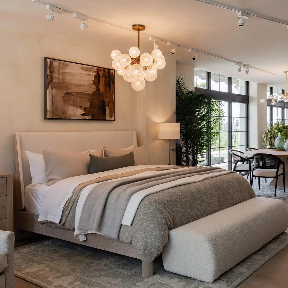 Mandoza Round Glass Globe Chandelier-MEET LIGHTING