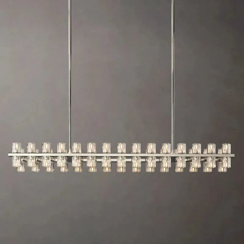 Arcachon Crystal Rectangular Chandelier 72"