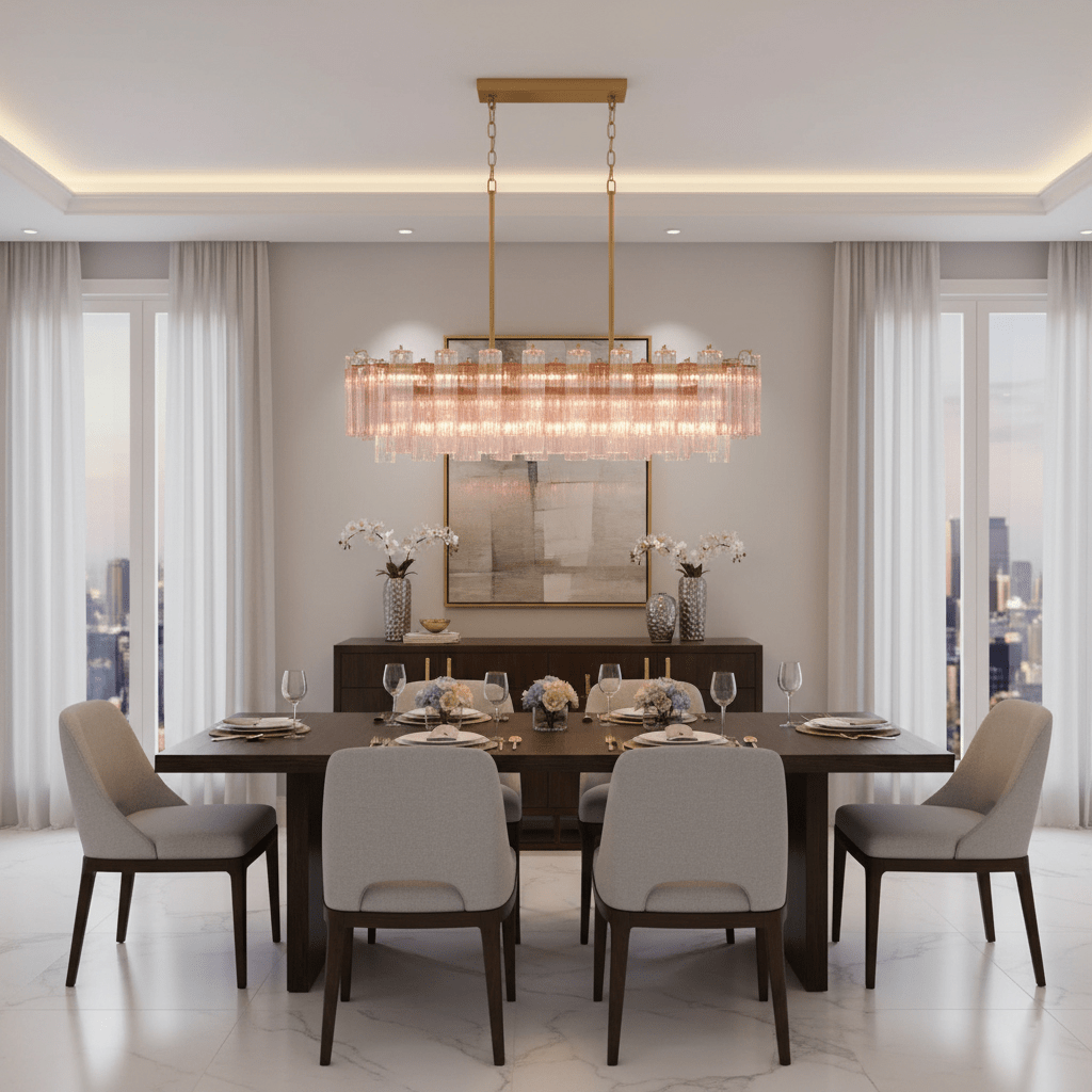 Addis Linear Chandelier by Meetlighting
