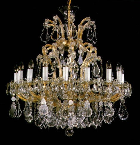 Grand chandelier with crystal accents