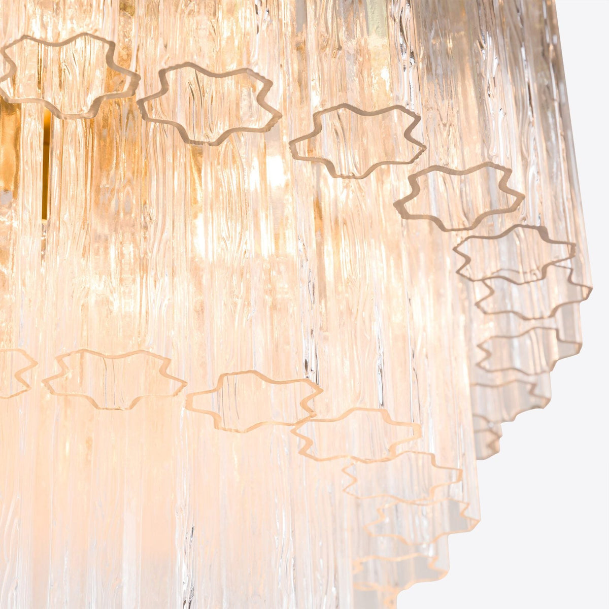 Medium Treviso Murano Chandelier 28" by Meetlighting
