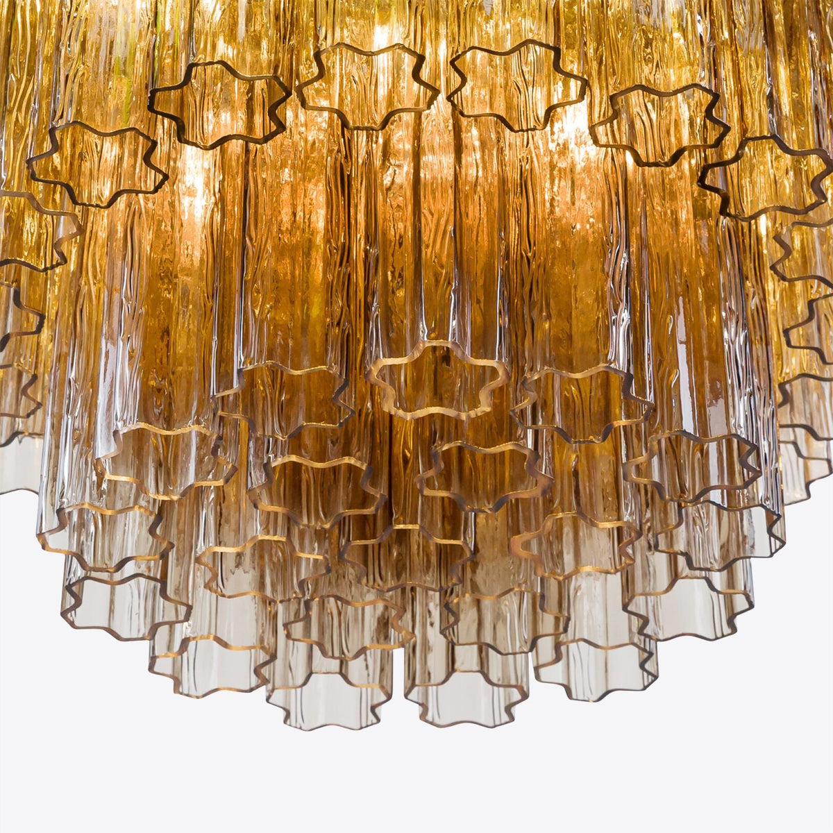 Medium Treviso Murano Chandelier 28" by Meetlighting