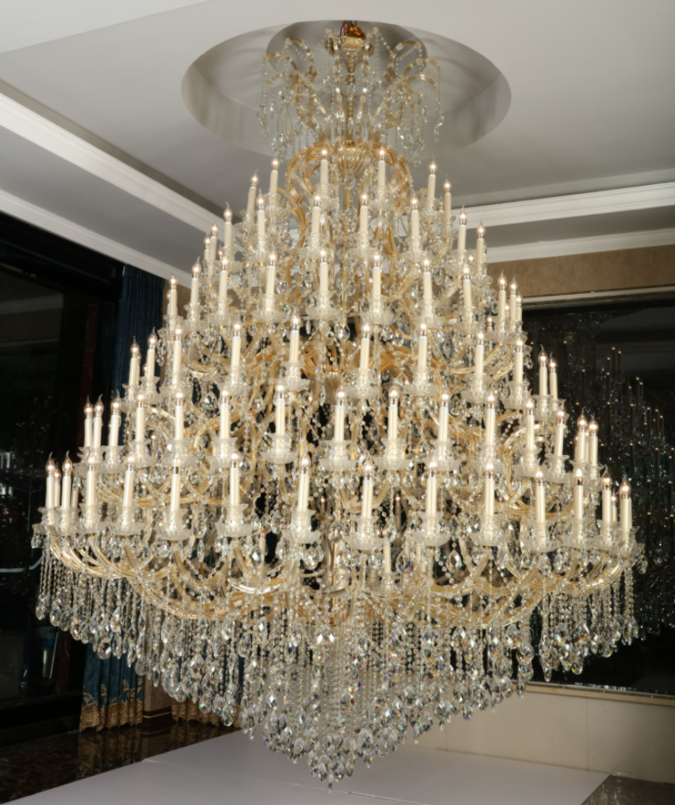 Extra Large Multi-tiered Candle Light Crystal Chandelier for Hotel/Restaurant-MEET LIGHTING