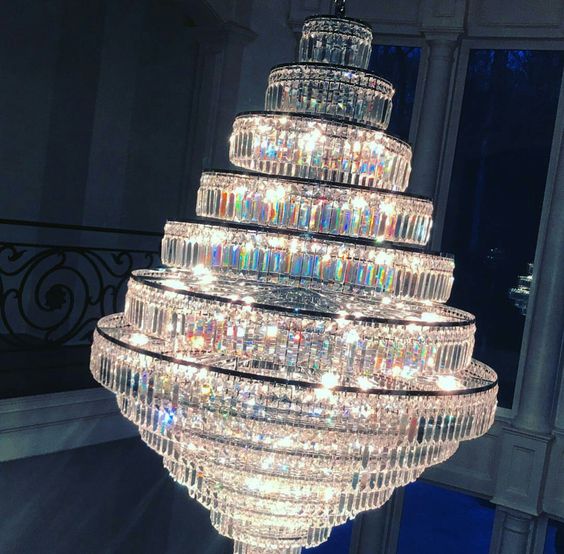 Chrome/ Silver/ Gold Extra Large Chandelier For Foyer Living Room Staircase Crystal Ceiling Lighting Fixture-MEET LIGHTING