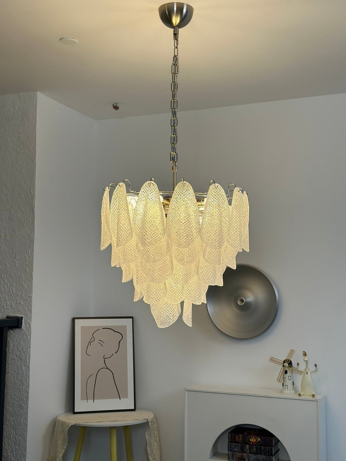 Murano Glass Teardrop Chandelier by Meetlighting