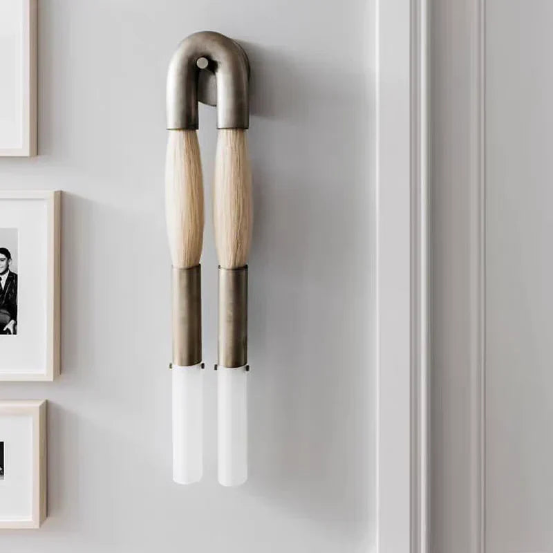 Antonia Horsehair Double Sconce by Meetlighting