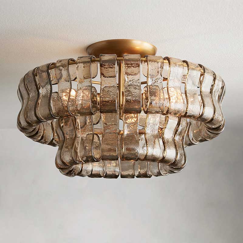 Ghiaccio Flushmount Chandelier-MEET LIGHTING