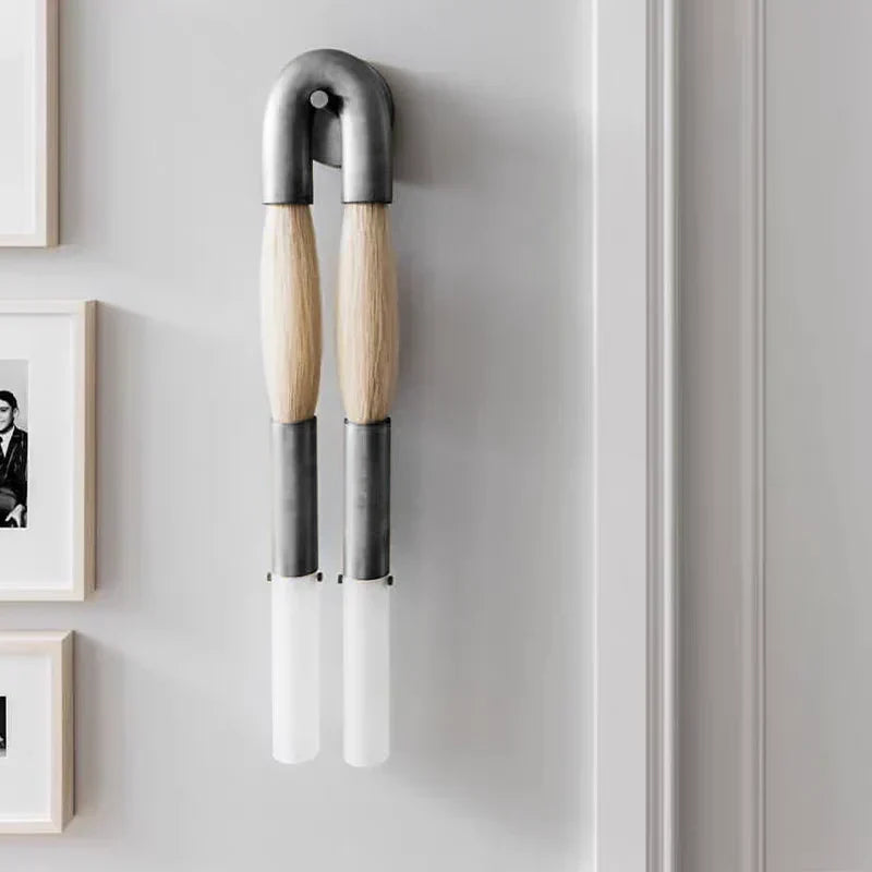 Antonia Horsehair Double Sconce by Meetlighting