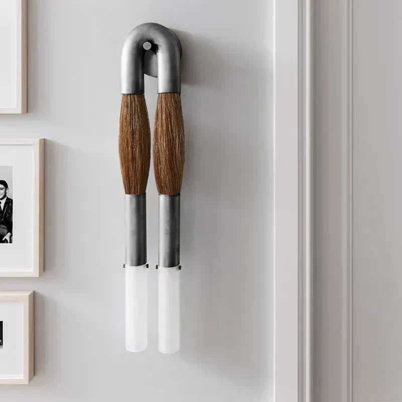 Antonia Horsehair Double Sconce by Meetlighting