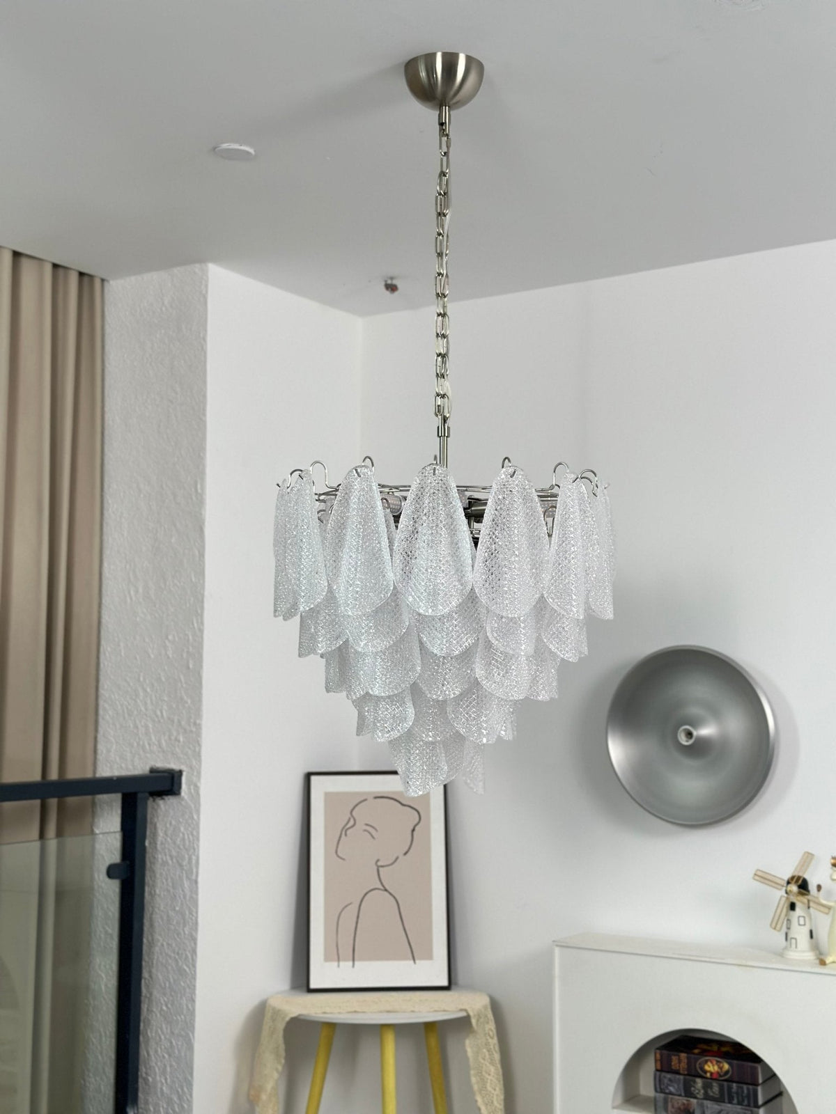 Murano Glass Teardrop Chandelier by Meetlighting