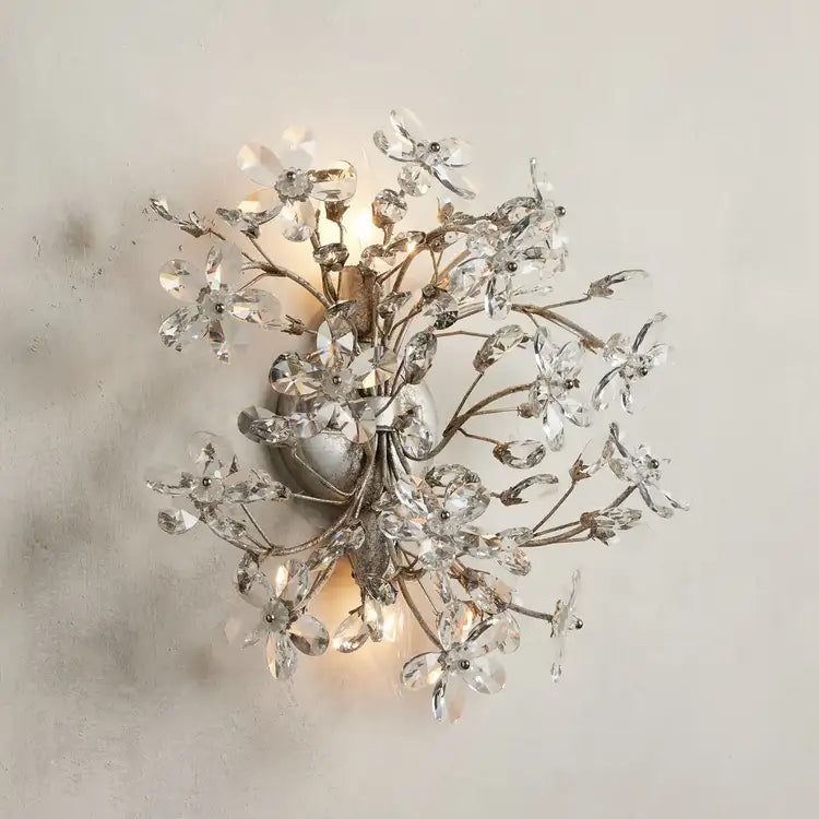 Fiore 2-Light Crystal Wall Sconce