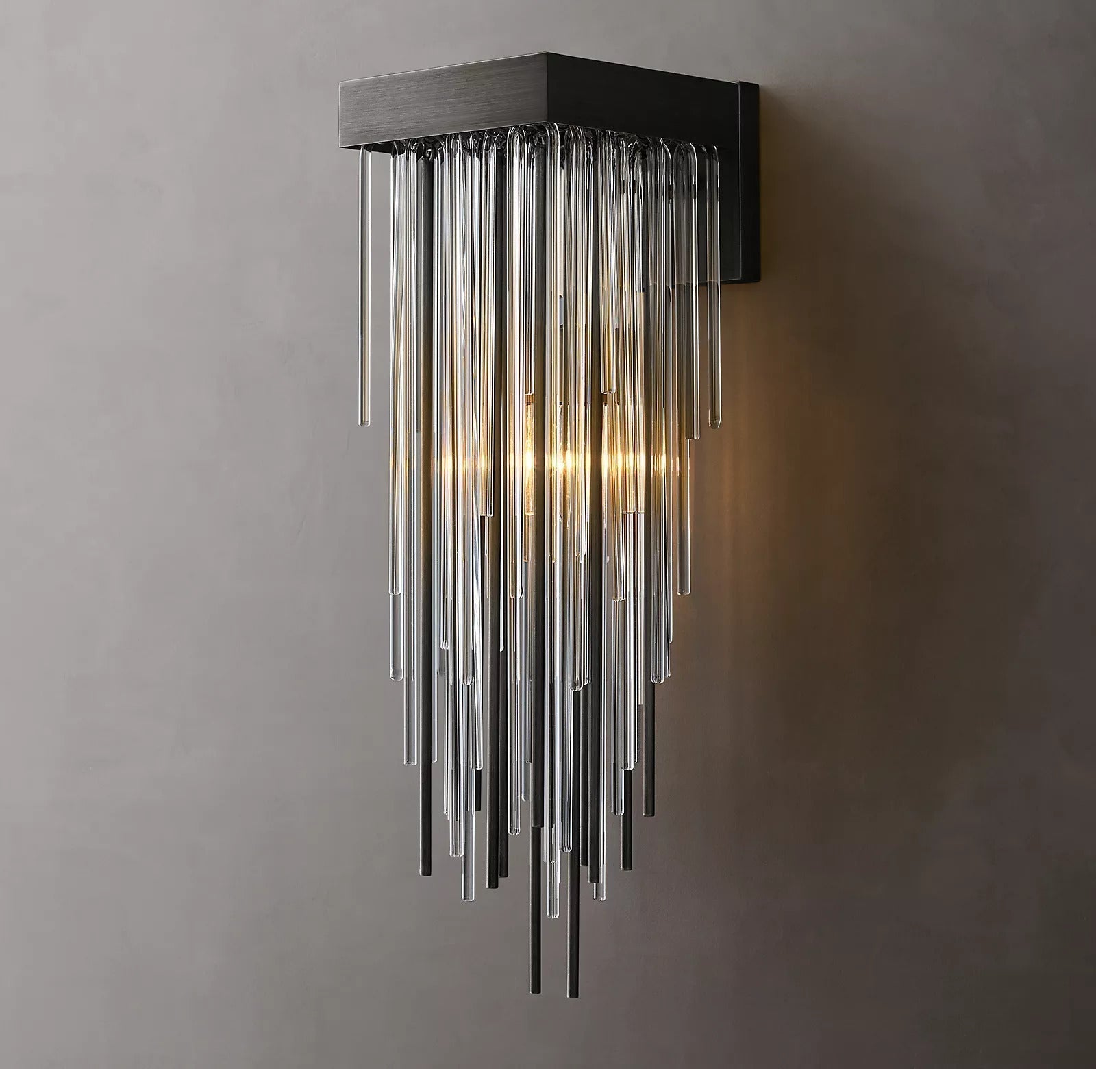 Casocada Crystal And Metal Rods Wall Sconce