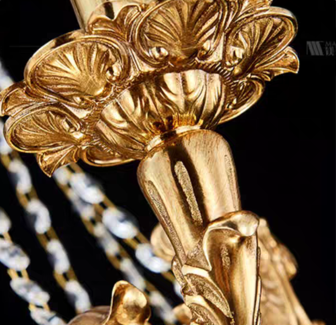 European Style Luxury Crystal Pendant Candle Chandelier for Living Room/Foyer/Entrys/Hallway-MEET LIGHTING