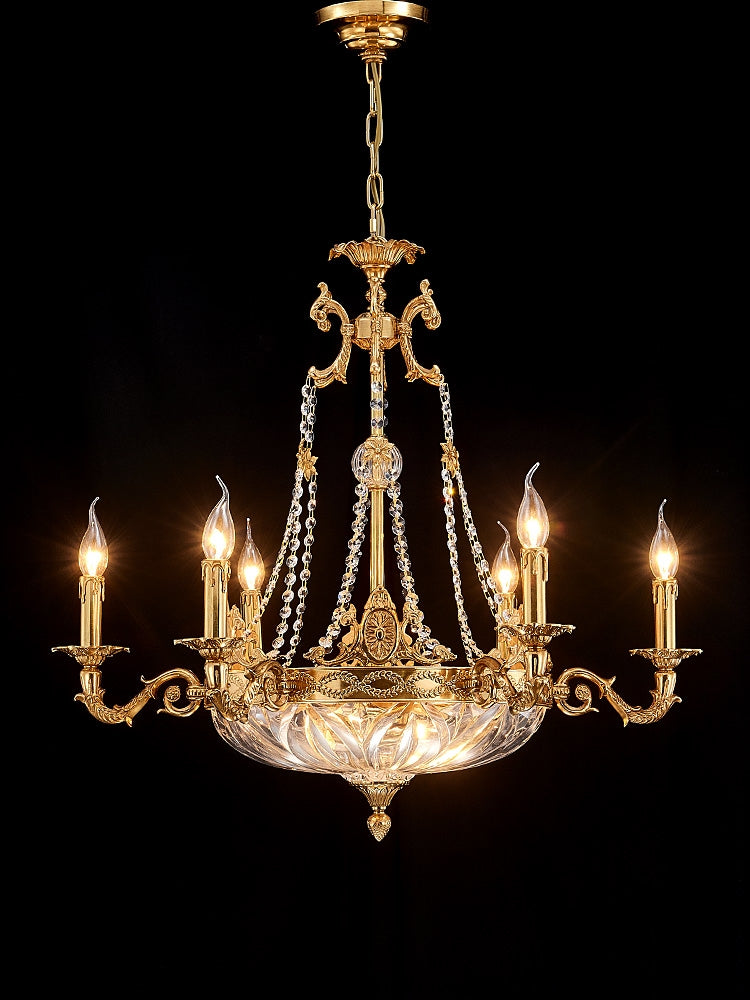 European Style Luxury Crystal Pendant Candle Chandelier for Living Room/Foyer/Entrys/Hallway-MEET LIGHTING