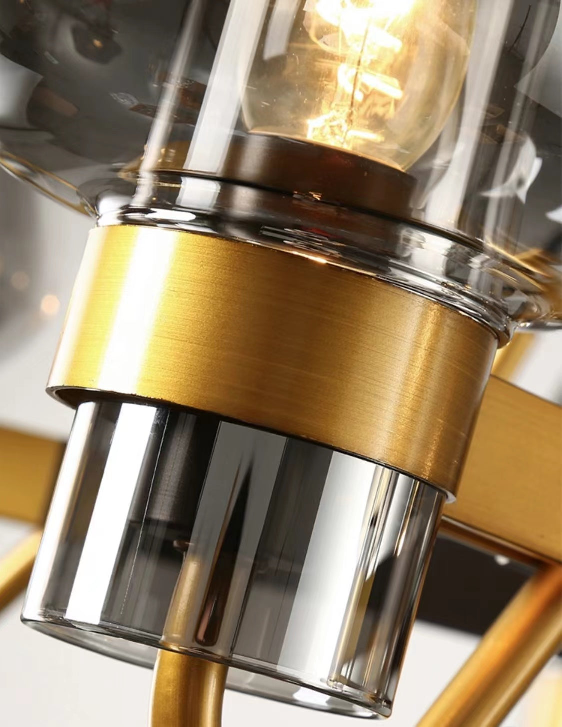 Post-modern Light Luxury Full Brass Chandelier for Living Room/Bedroom-MEET LIGHTING