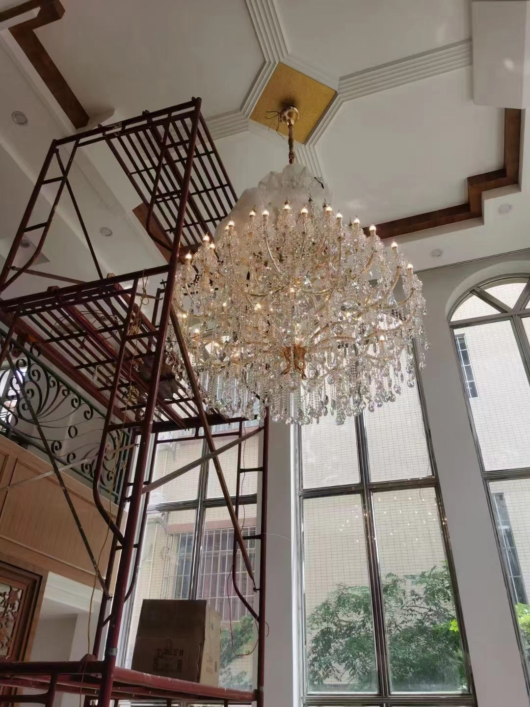 Extra Large Multi-tiered Candle Light Crystal Chandelier for Hotel/Restaurant-MEET LIGHTING