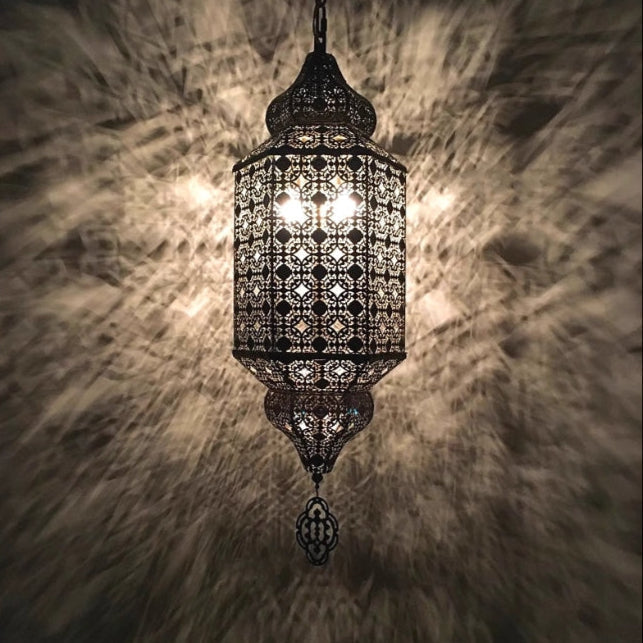 Vintage Characteristic Moroccan Hollow Carved Handmade Pendant Chandelier for Bedroom/Dining Room/Cafe/Hotel/Bar B&B-MEET LIGHTING