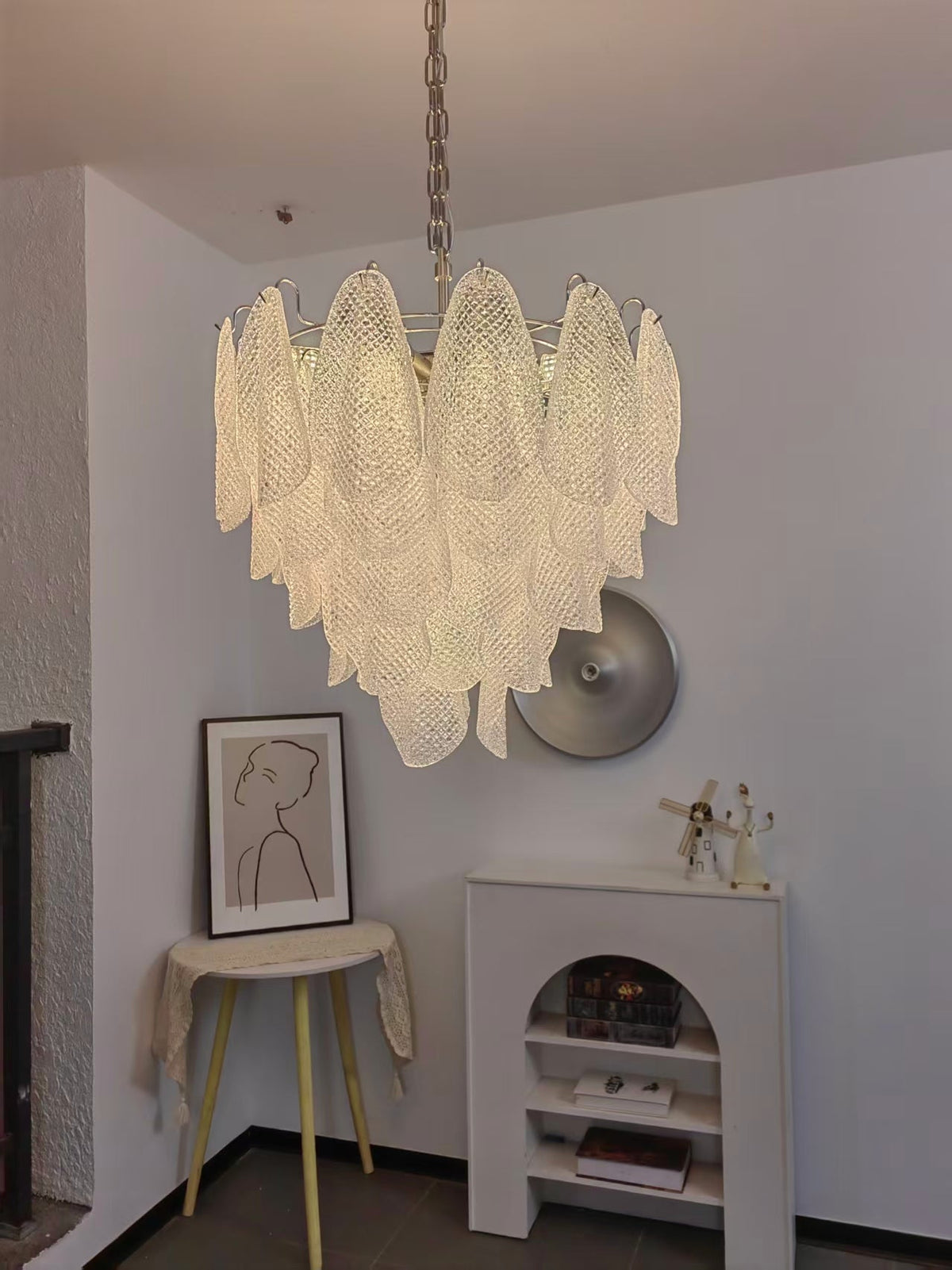 Murano Glass Teardrop Chandelier by Meetlighting