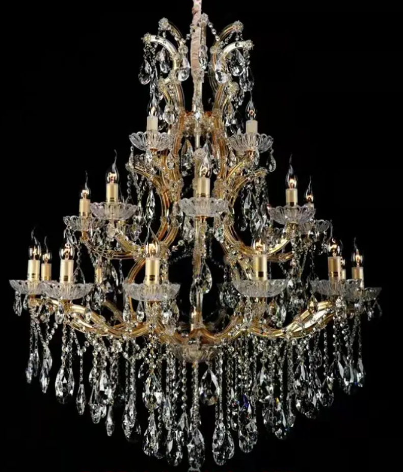 Extra Large Multi-tiered Candle Light Crystal Chandelier for Hotel/Restaurant-MEET LIGHTING