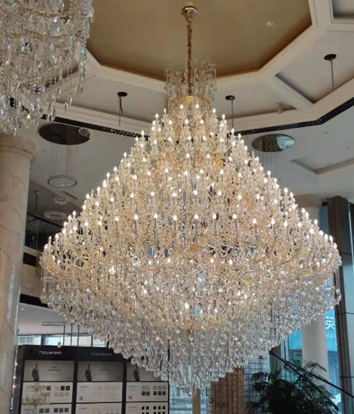 Extra Large Multi-tiered Candle Light Crystal Chandelier for Hotel/Restaurant-MEET LIGHTING