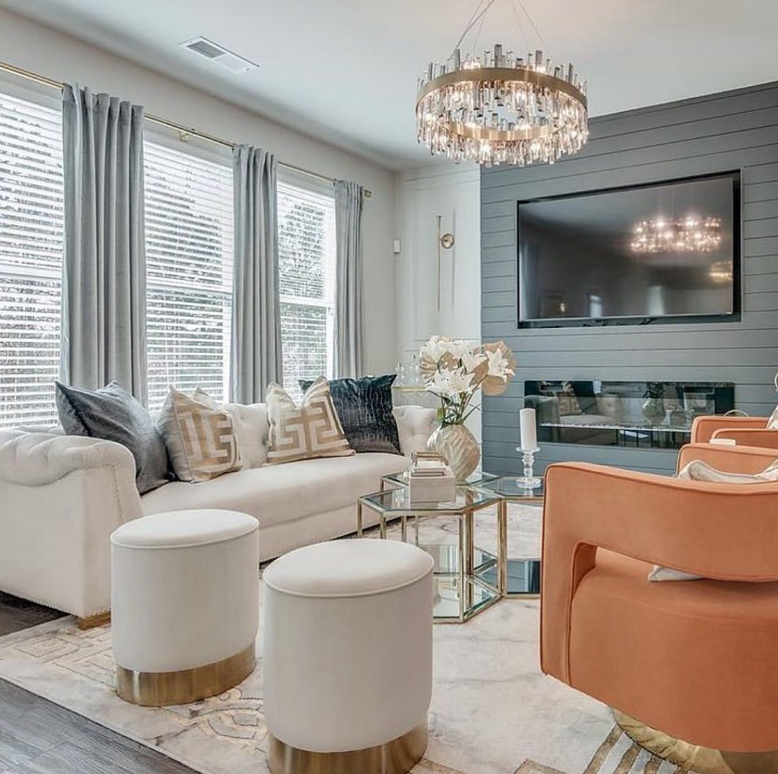 Round Ring Crystal Chandelier Luxury Modern Ceiling Fixtures Light For Living And Dining Room-MEET LIGHTING