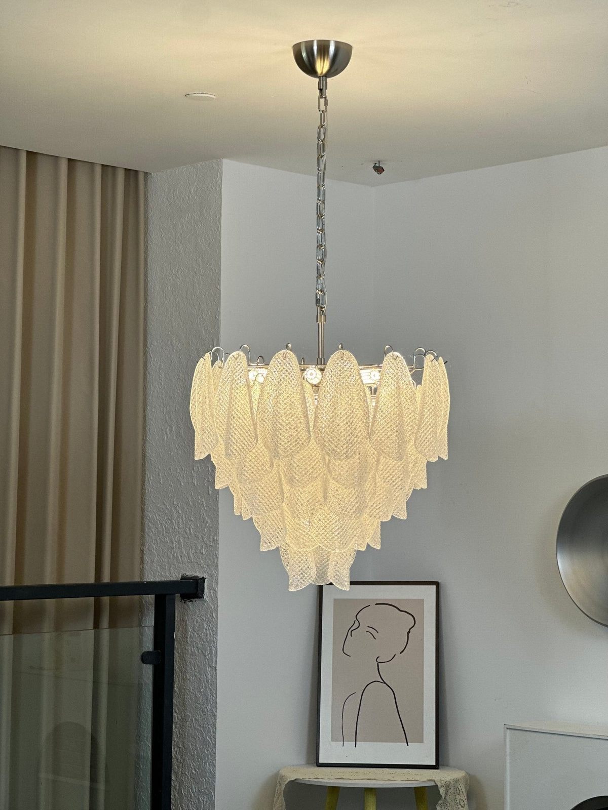 Murano Glass Teardrop Chandelier by Meetlighting
