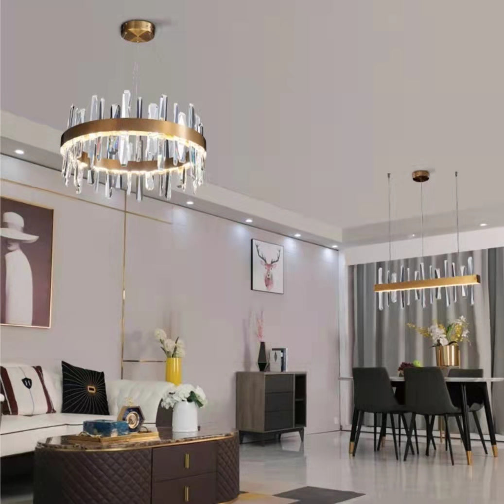 Crystal Chandelier For Dining Room Unique Style Crystal Pendant Light-MEET LIGHTING